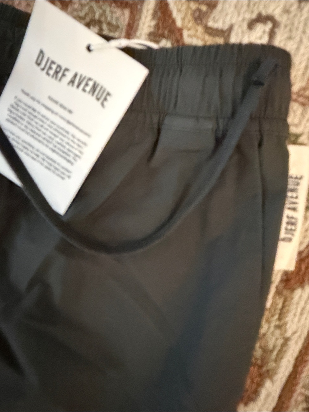 NWT- Djerf Avenue Sporty Wide-Leg Pants - Dark Green- Small ( Tall ) - Picture 6 of 10